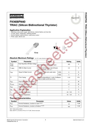 FKN08PN40 datasheet  